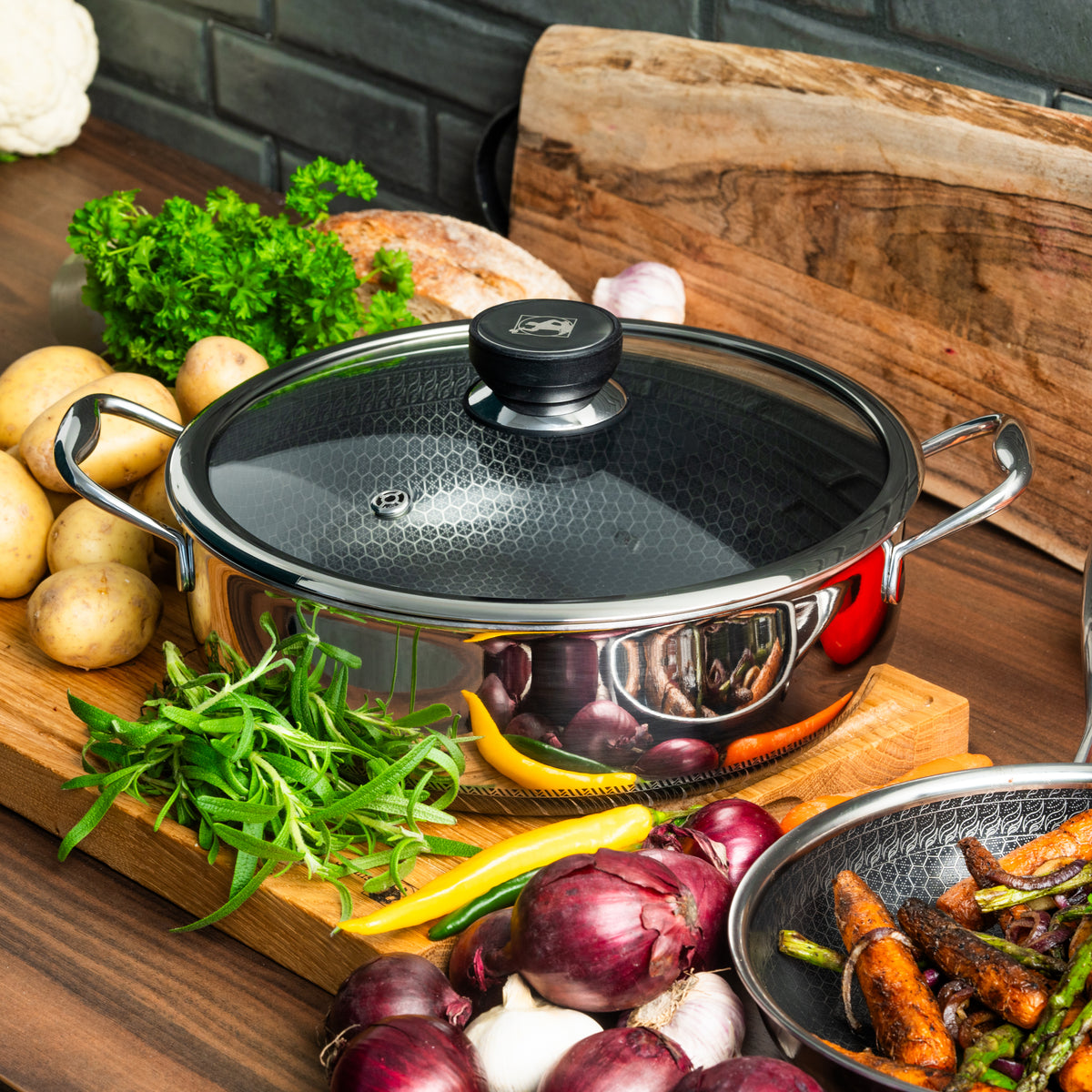 Sauterpande (28 cm) med låg Fusion Non-stick