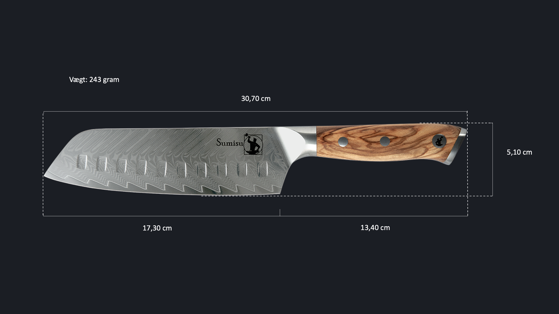 Art Grøntsagskniv - Santoku