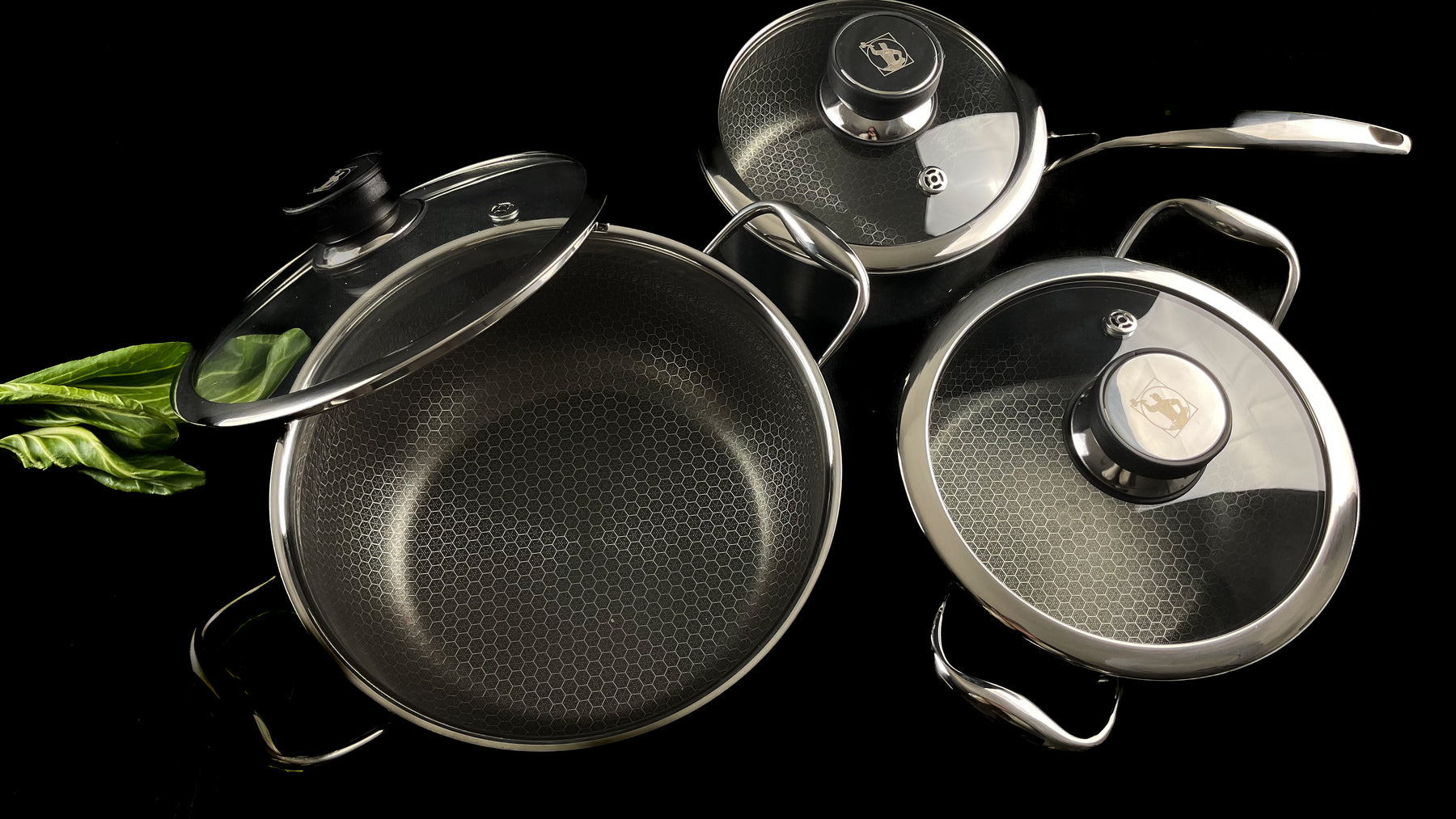 Fusion Non-stick Sæt Med 3 Gryder (2 l. + 2,8 l. + 5 l.)