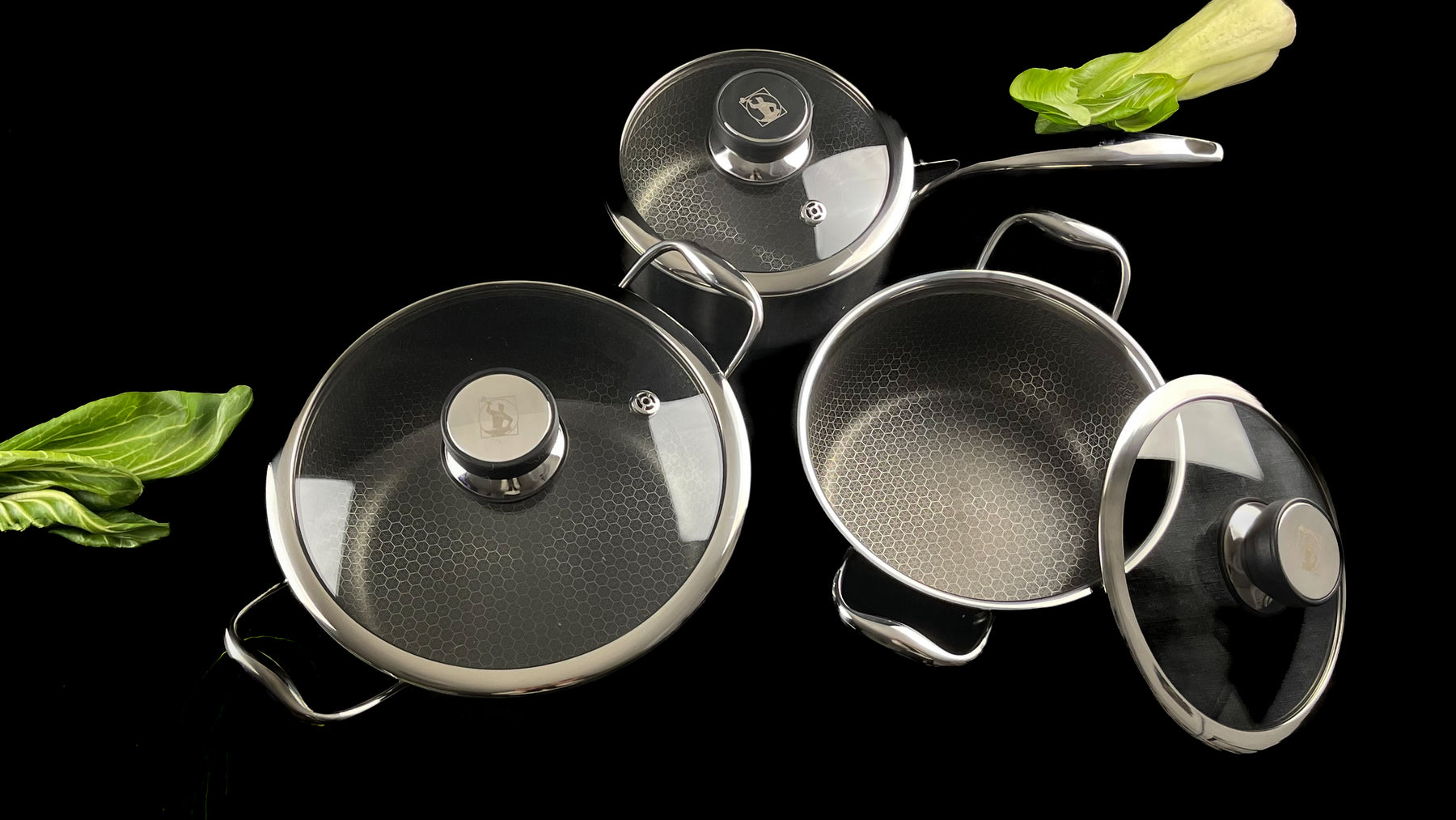 Fusion Non-stick Sæt Med 3 Gryder (2 l. + 2,8 l. + 5 l.)