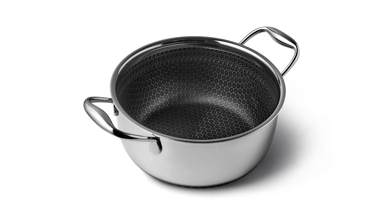 Non stick I alle vores gryder i dette grydesæt